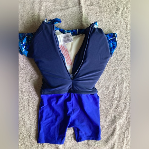 Speedo Kids Blue Swim Suit - Built in Life Jacket - Picture 2 of 5